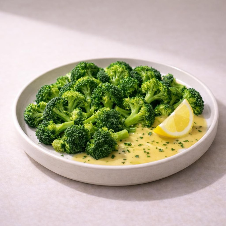 Brocolis vapeur + sauce citron